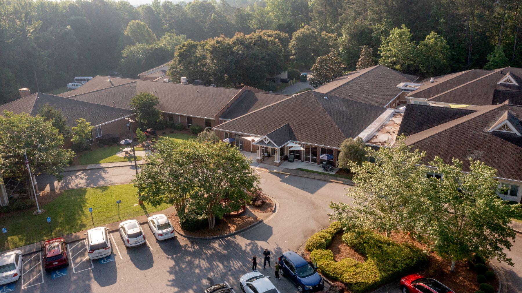 aerial view of Highland Hills Village